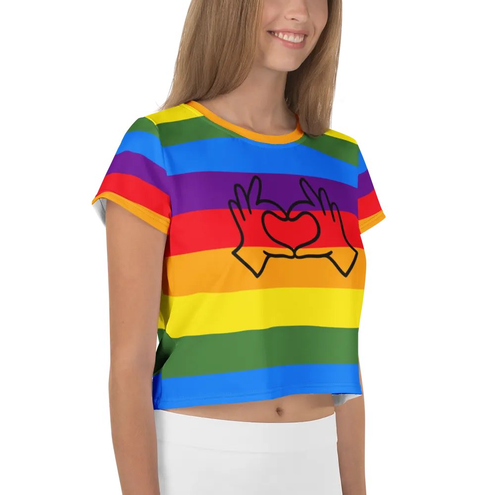 Rainbow Love All-Over Crop Tee product image (4)