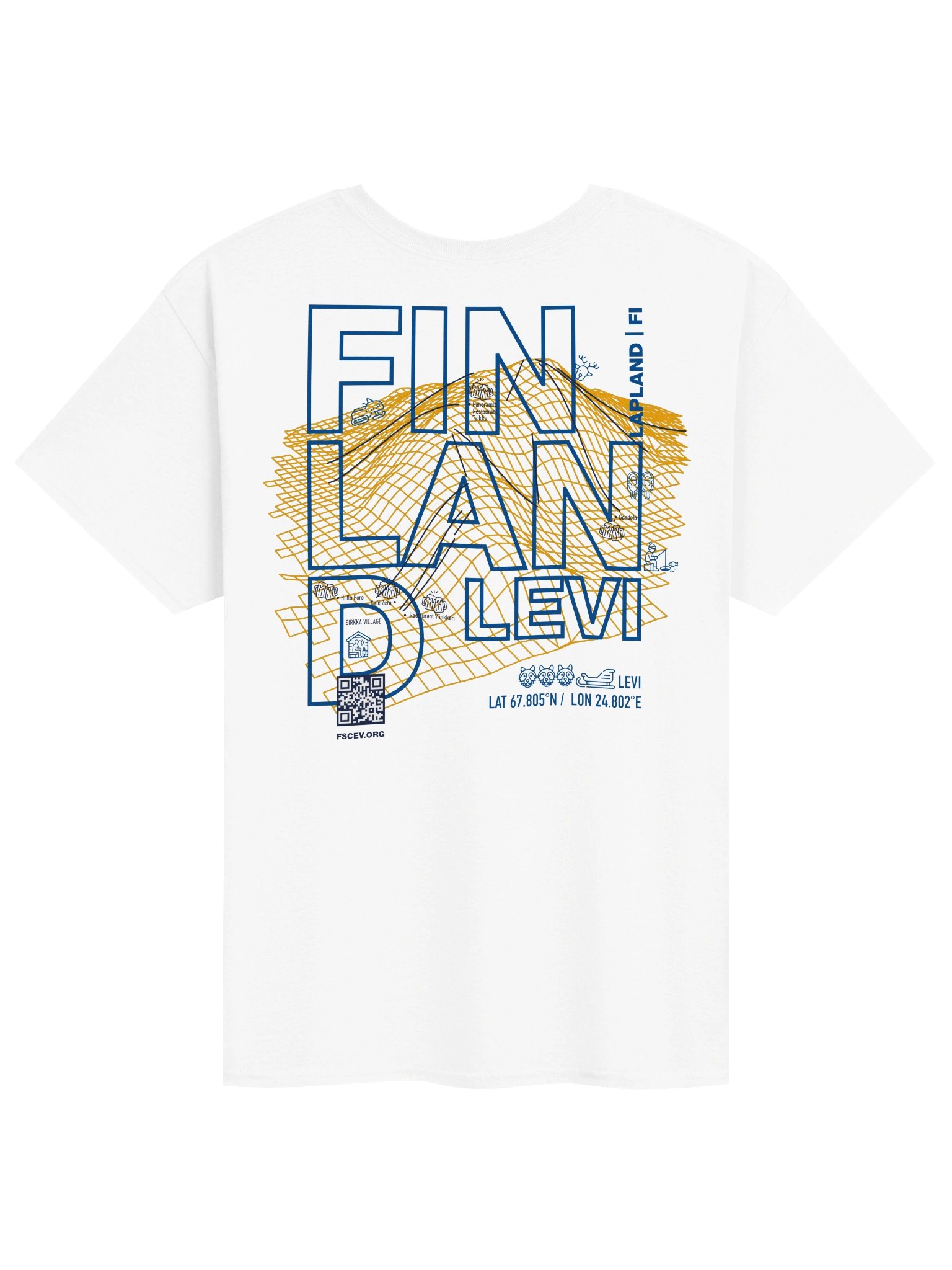 Finland / Levi Coordinates and Resort White (front and back) product image (2)