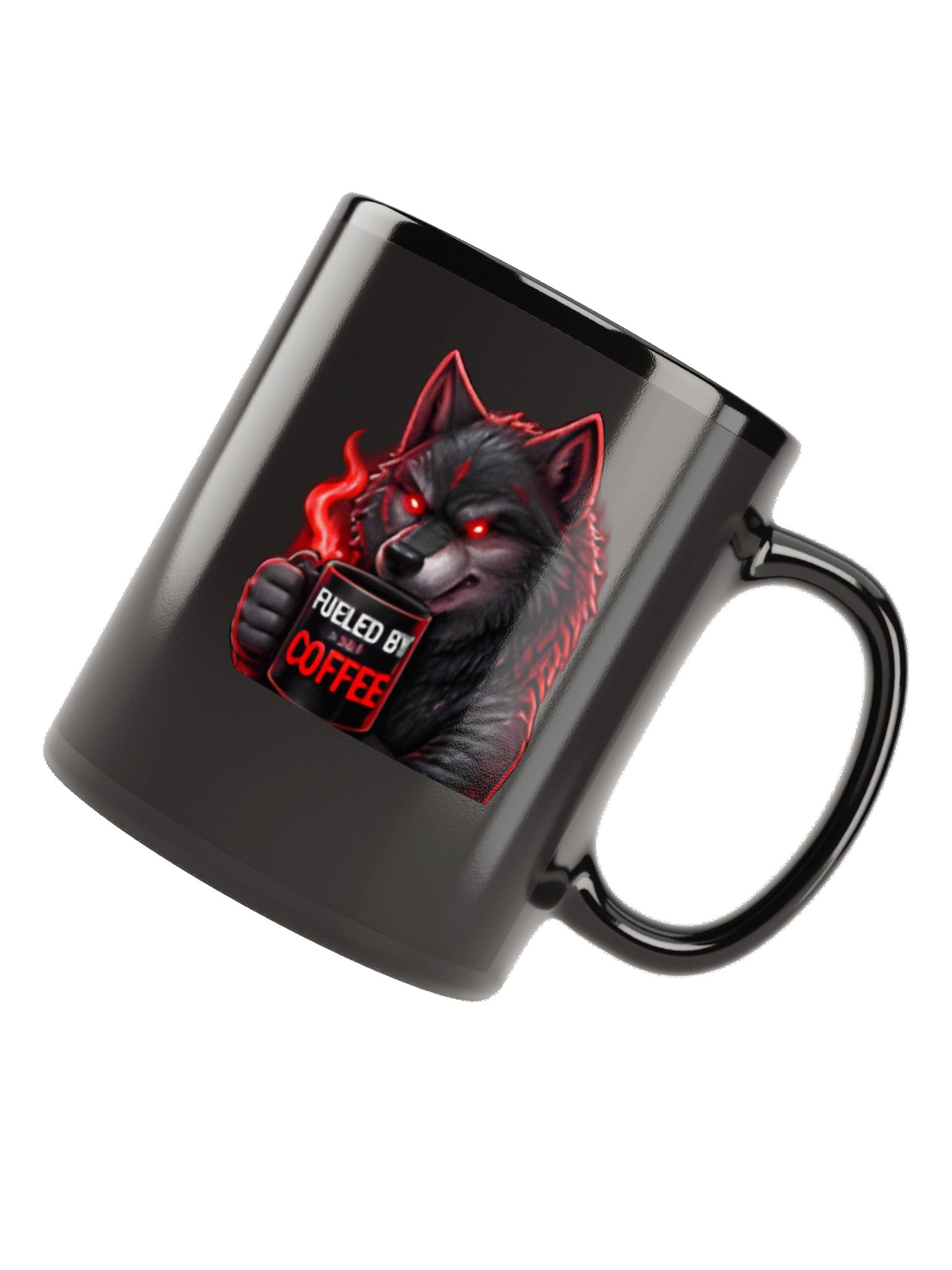 Blood Wolf Gaming Black Glossy Mug product image (11)