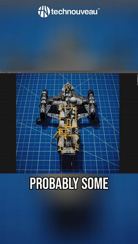 Stepping into the future with this spaceship design. Every detail, from engine access to the Star Wars-inspired radar, crafte...