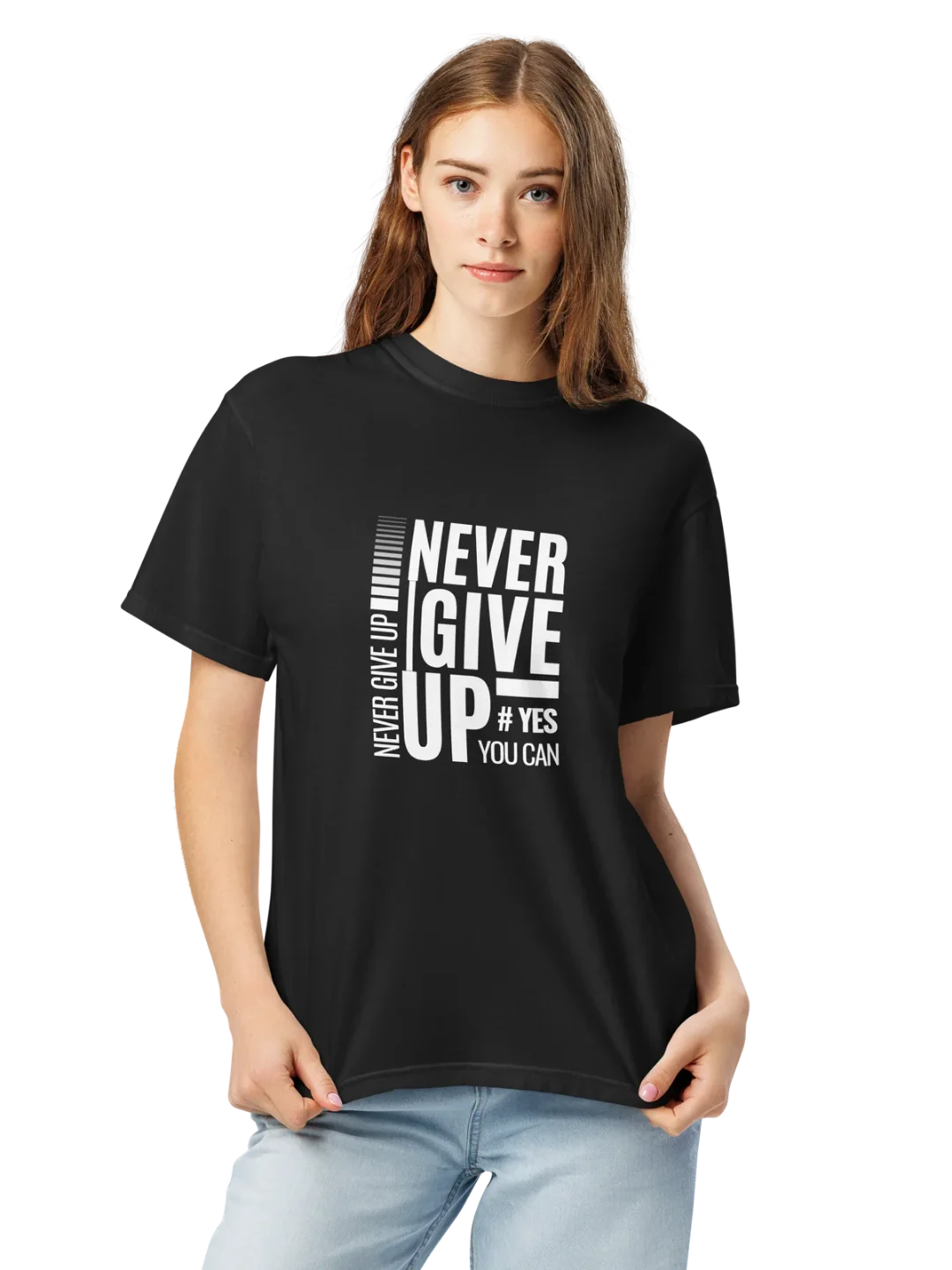 Never Give Up Motivational Tee product image (2)