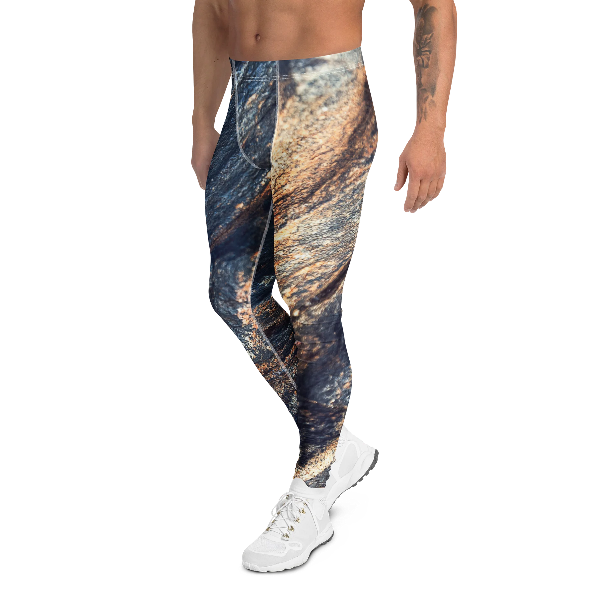 Obsidian Vein All-Over Print Men's Performance Leggings product image (5)