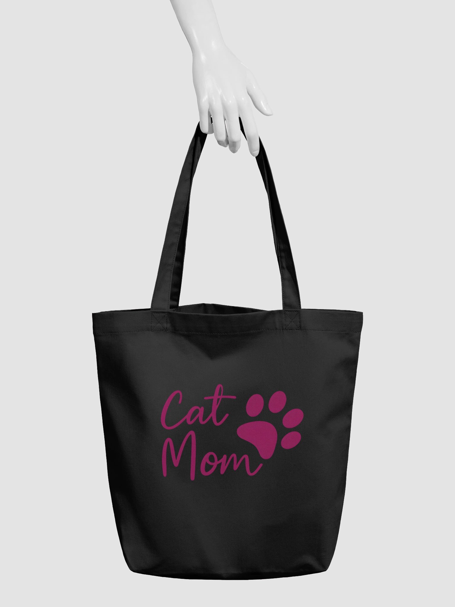 Best Cat Mom Ever Tote Bag | Cat Lover Gift | Reusable Pet Mom Shopping Bag product image (2)