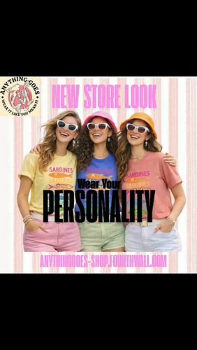 We Just Gave Our Store a Glow Up 

Fresh Tees
Fresh Look
Shop Online anythinggoes-shop.fourthwall.com 

#graphictee 
#streetw...