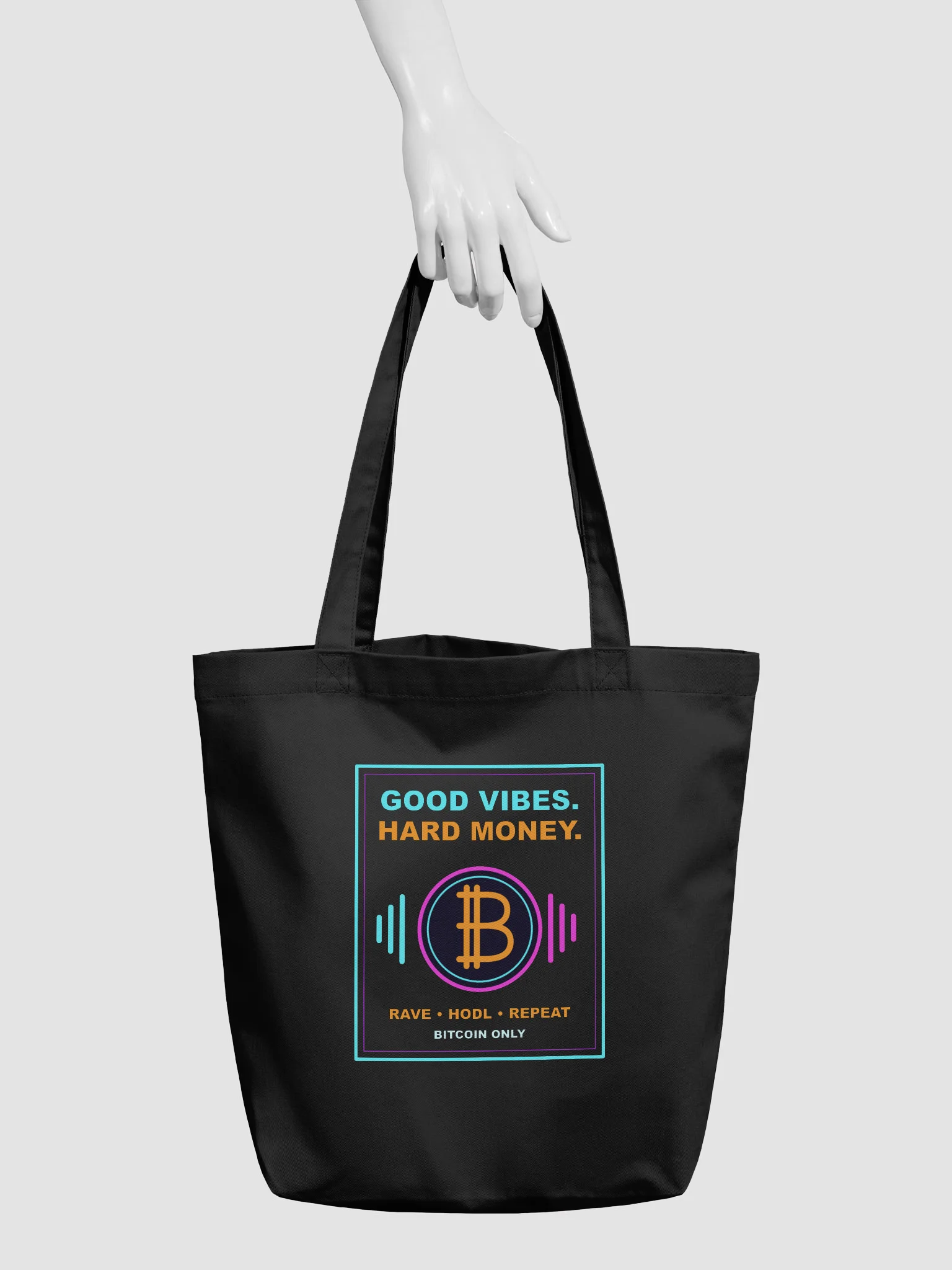 Good Vibes. Hard Money. Bitcoin Festival Tote product image (3)
