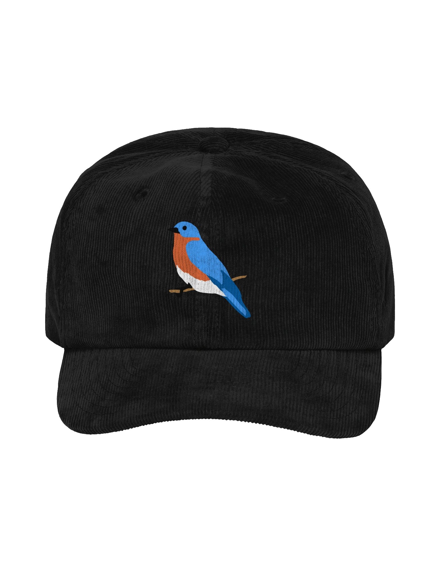 Eastern Bluebird Embroidered Corduroy Hat | Songbird Cap | Bird Lover Gift product image (1)