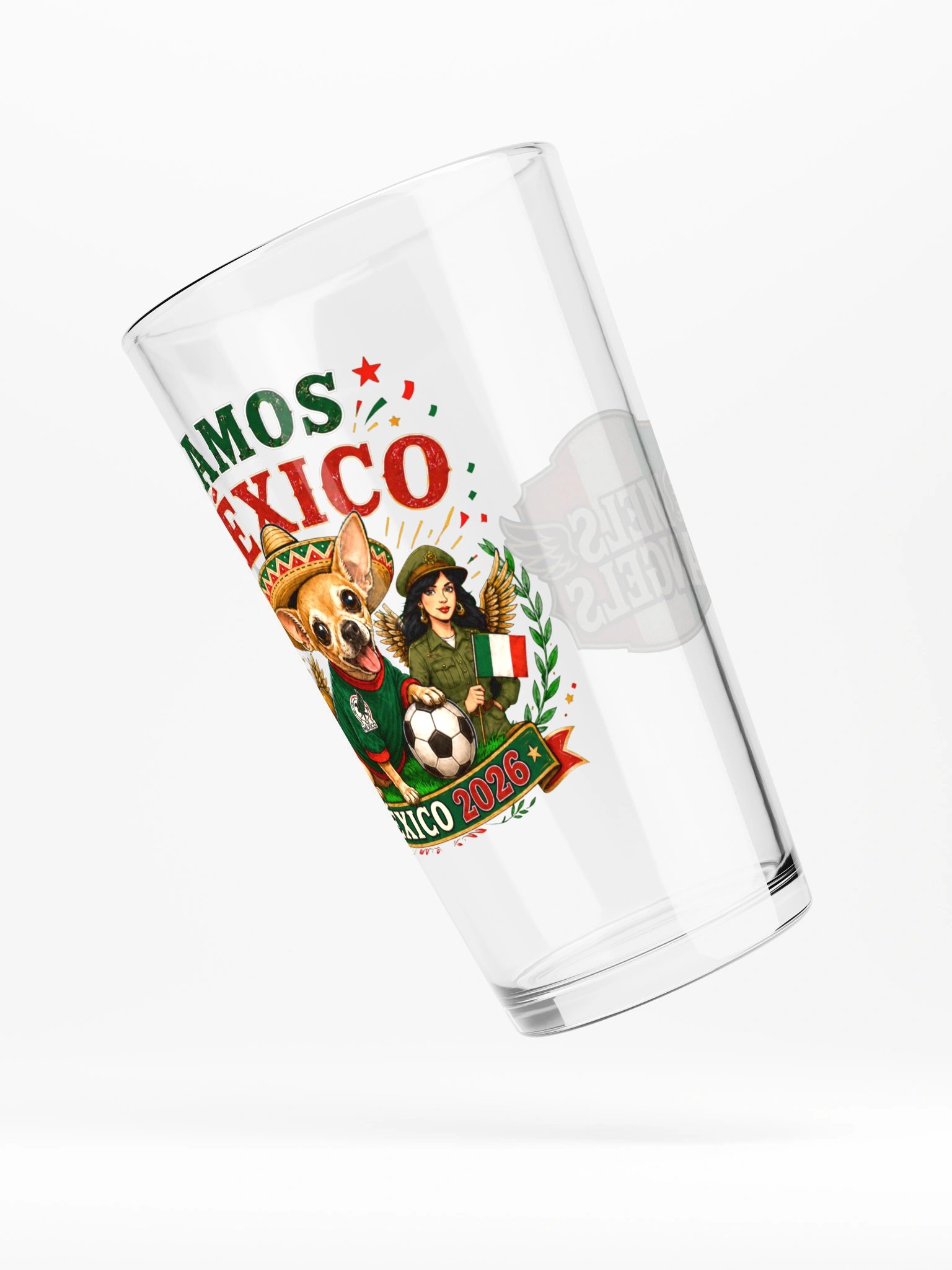 Vamos México 2026 Frank Game Day Pint Glass product image (6)
