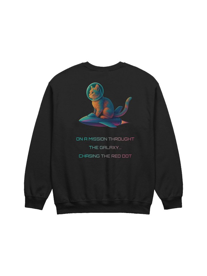 Cosmic Cat Sweatshirt – Chase the Red Dot product image (4)
