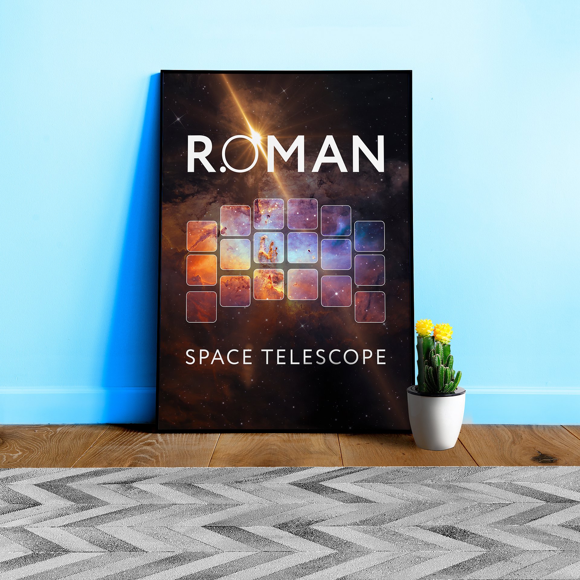 Nancy Grace Roman Space Telescope poster — NASA space print product image (1)