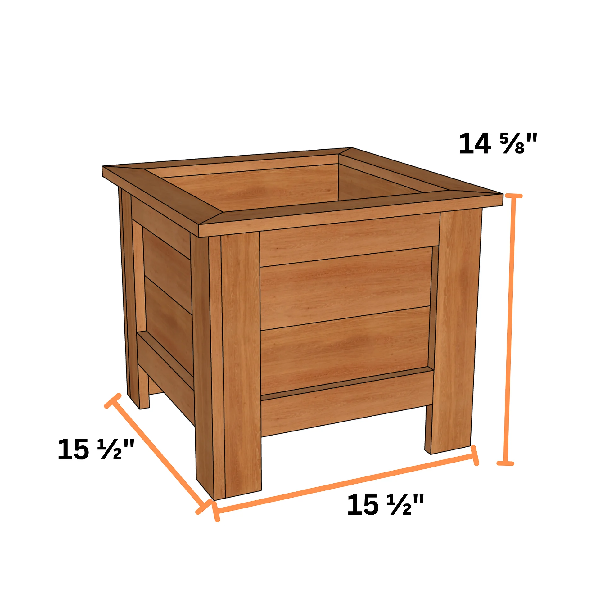 15" Cedar Planter Plans (PDF) product image (3)