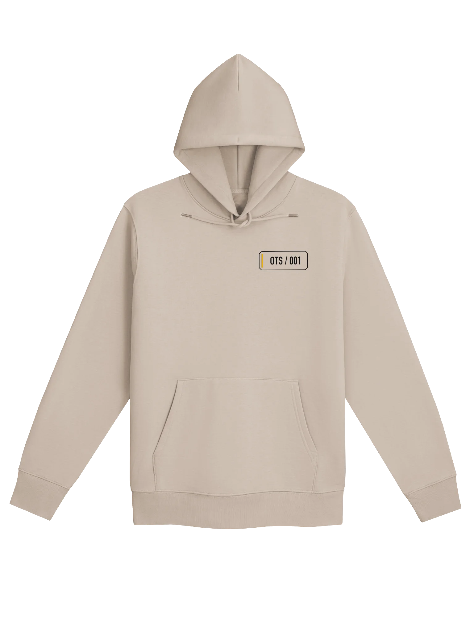 OTS 001 Black Minimal Hoodie product image (1)