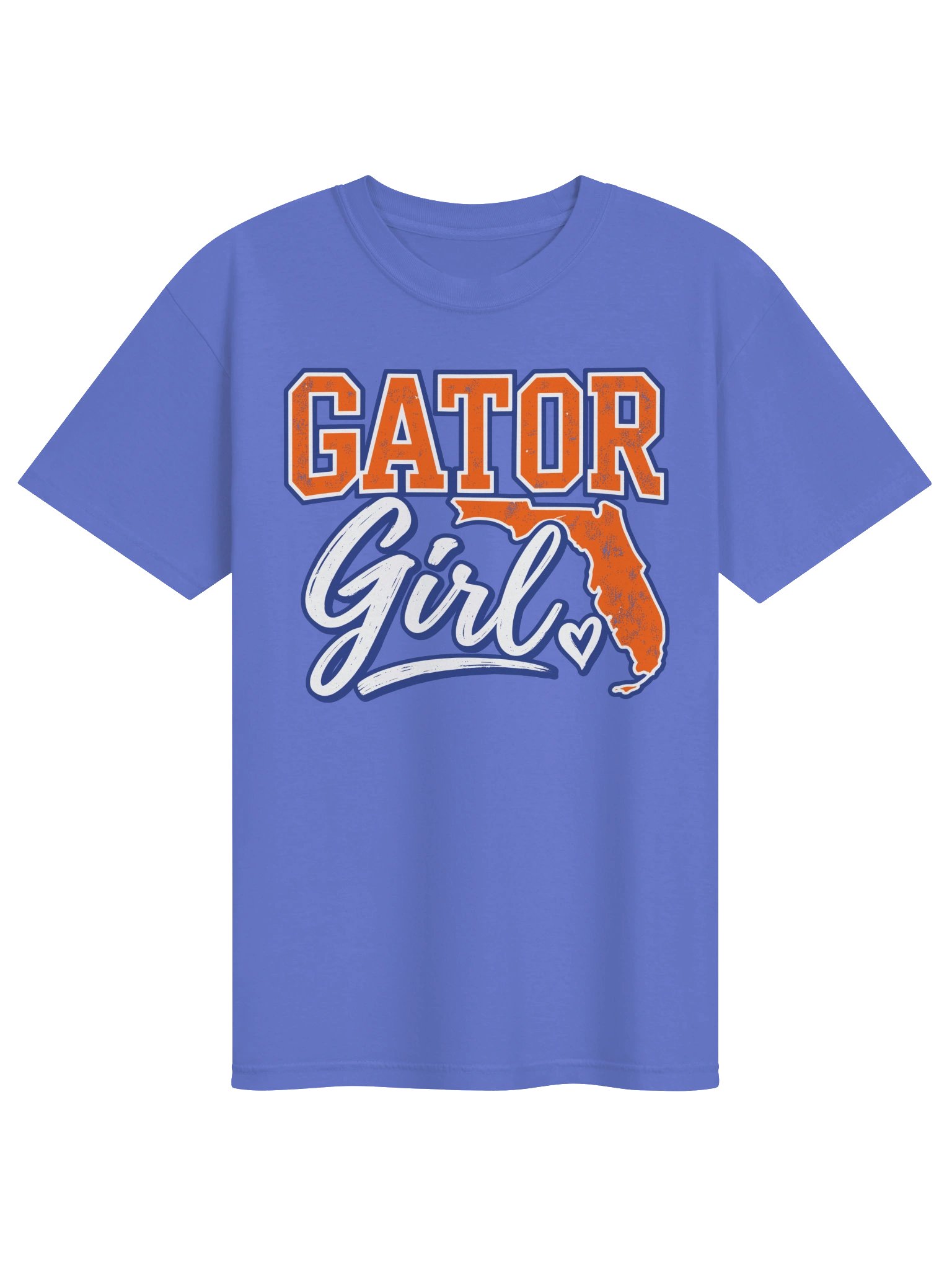 Gator Girl T-Shirt | Florida Map, Orange & Blue College Sports Tee, Gators Girl Souvenir Gift For Her product image (31)