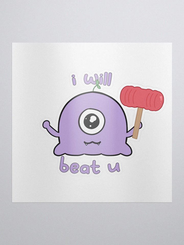 I will beat u - Alien Sticker product image (1)