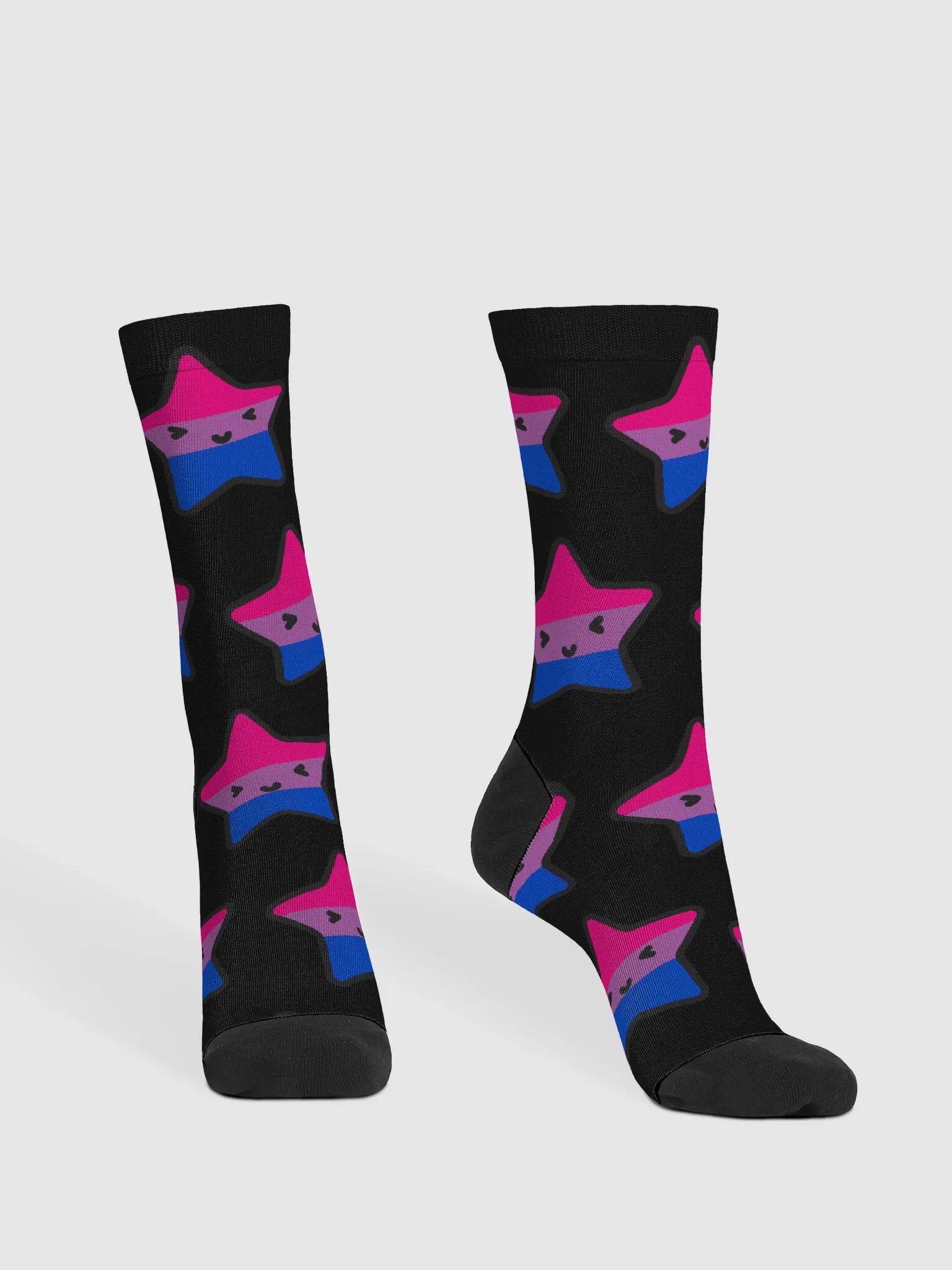 Bi Pride Lucy Black Socks product image (3)