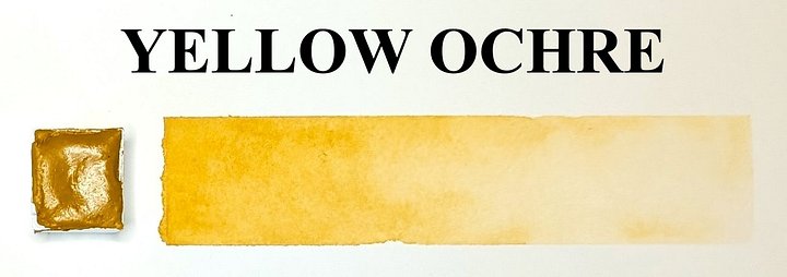 Yellow Ochre Water Color Paint Half Pan product image (1)