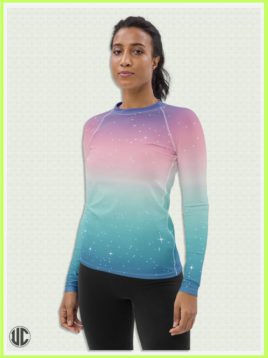 Celestial Glow – Women’s Rash Guard product image (6)