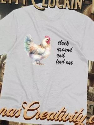 Show everyone you're not one to be ruffled with this hilarious watercolor-style chicken look. Check comments for the link.  #ChickenLovers #BackyardChickens.#FarmcoreAesthetic #HomesteadingLife #CountryHumor 