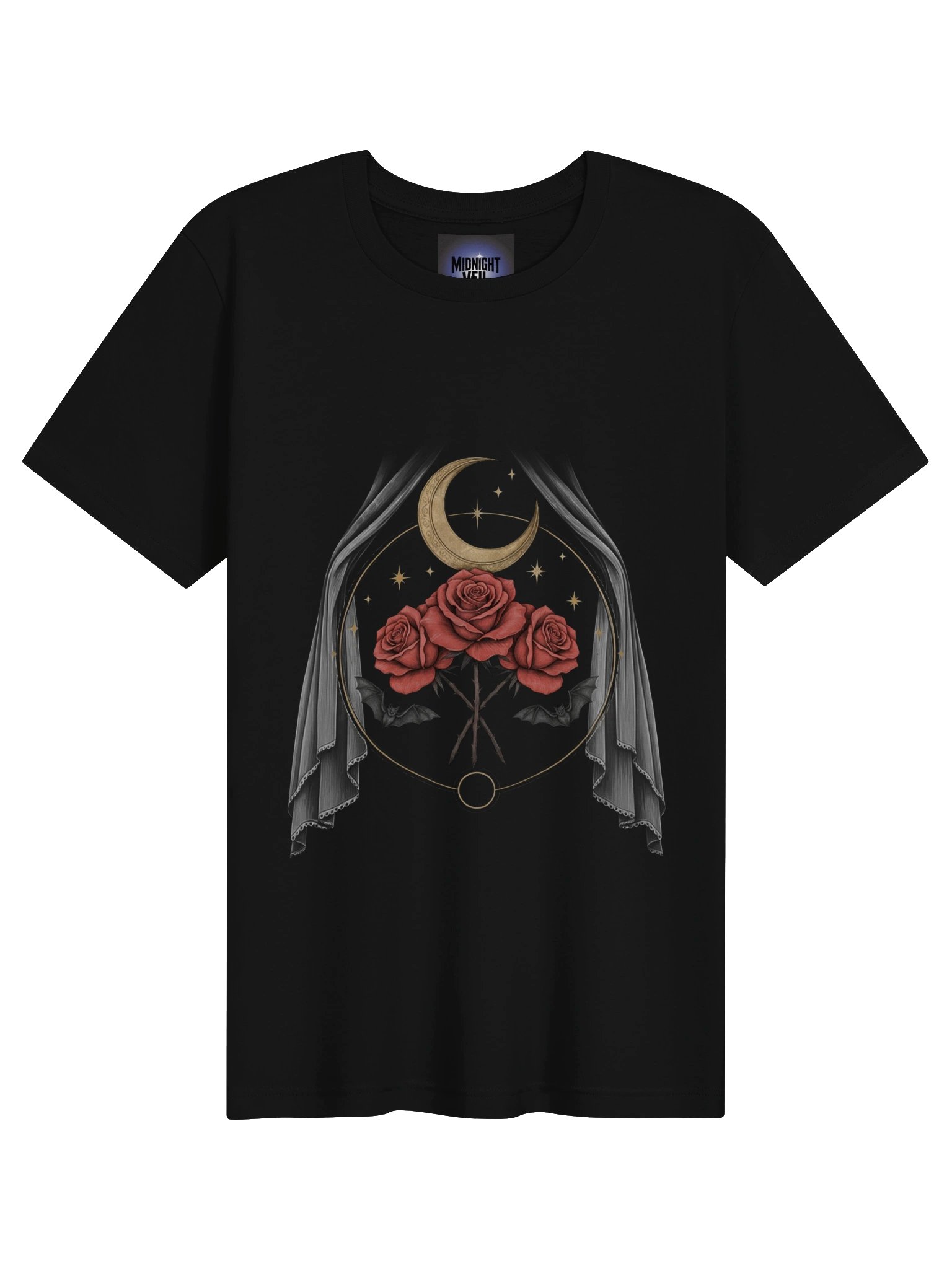 Midnight Veil Veiled Roses T-Shirt product image (5)