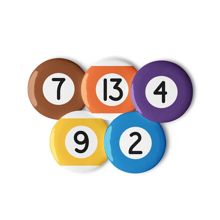 Pool Ball Pins Set B product image (1)