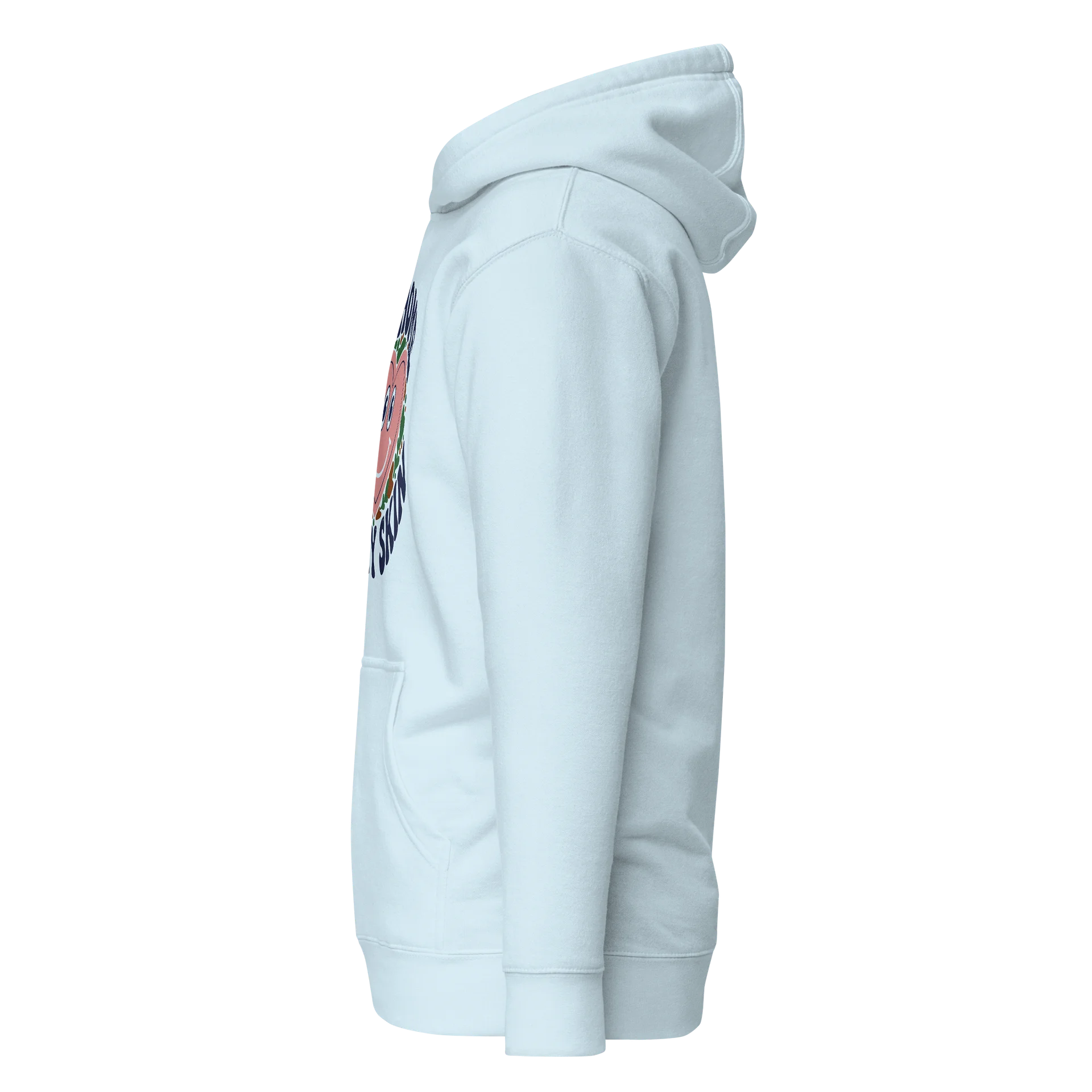 “At Home In My Skin” Light Blue Unisex Hoodie product image (4)
