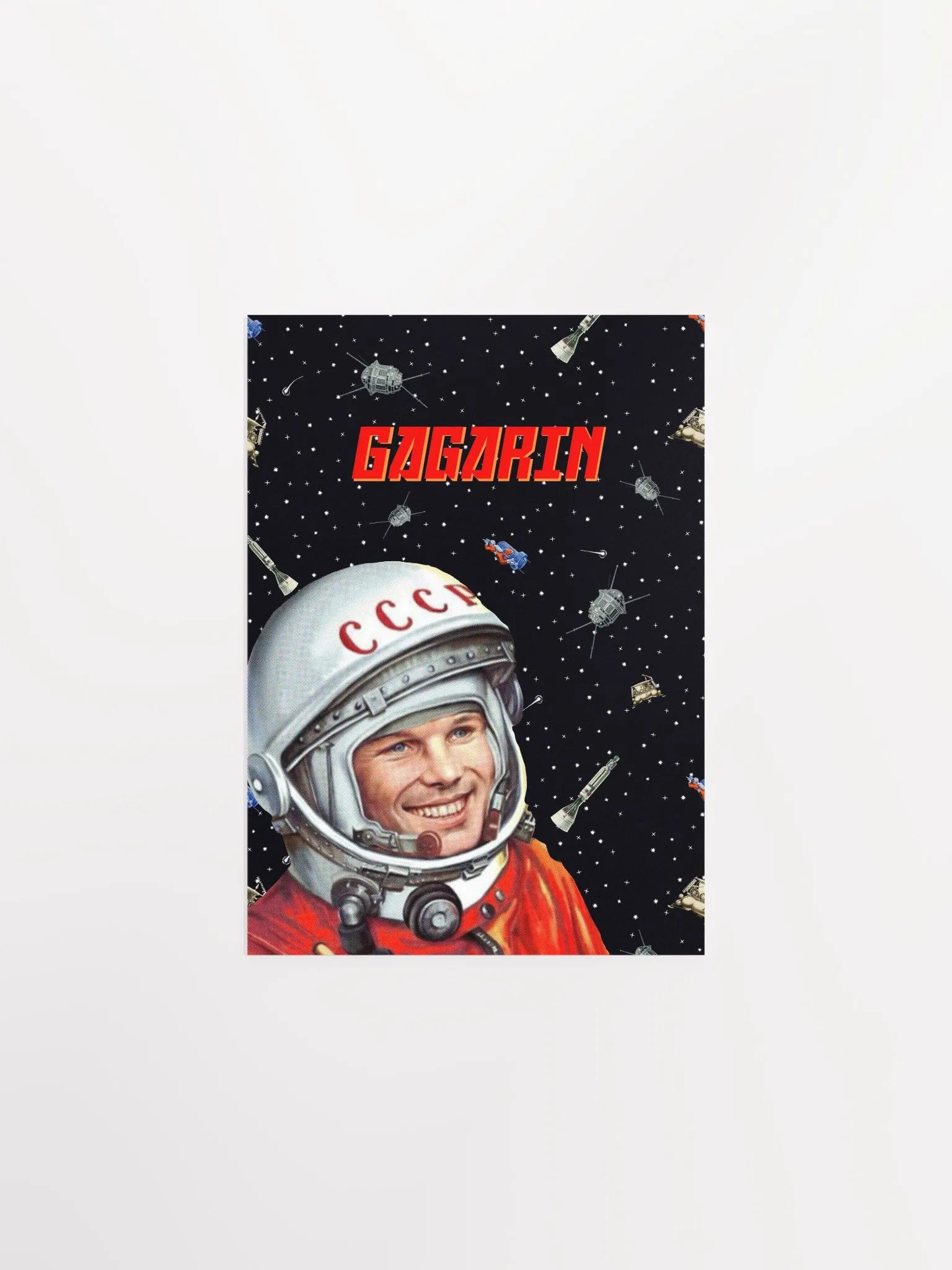 Soviet space, Gagarin, USSR — Soviet vintage space art poster, soviet poster, propaganda poster, soviet retro space, space wall art product image (8)