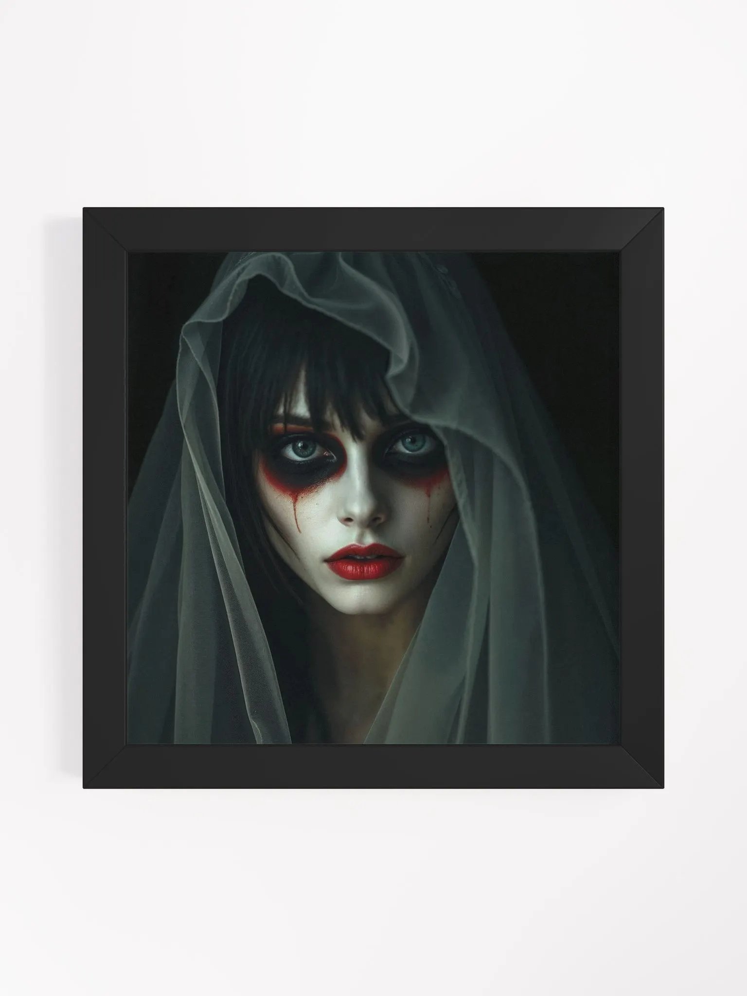 Veiled Gothic Beauty Framed Poster product image (5)
