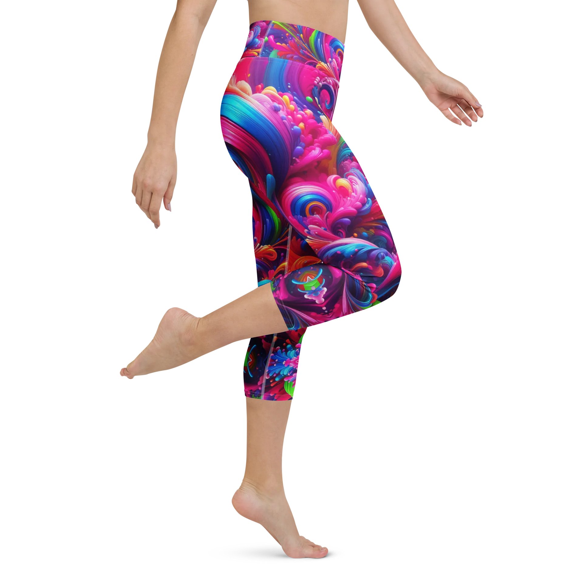Swirling Energy Yoga Capri Leggings product image (1)