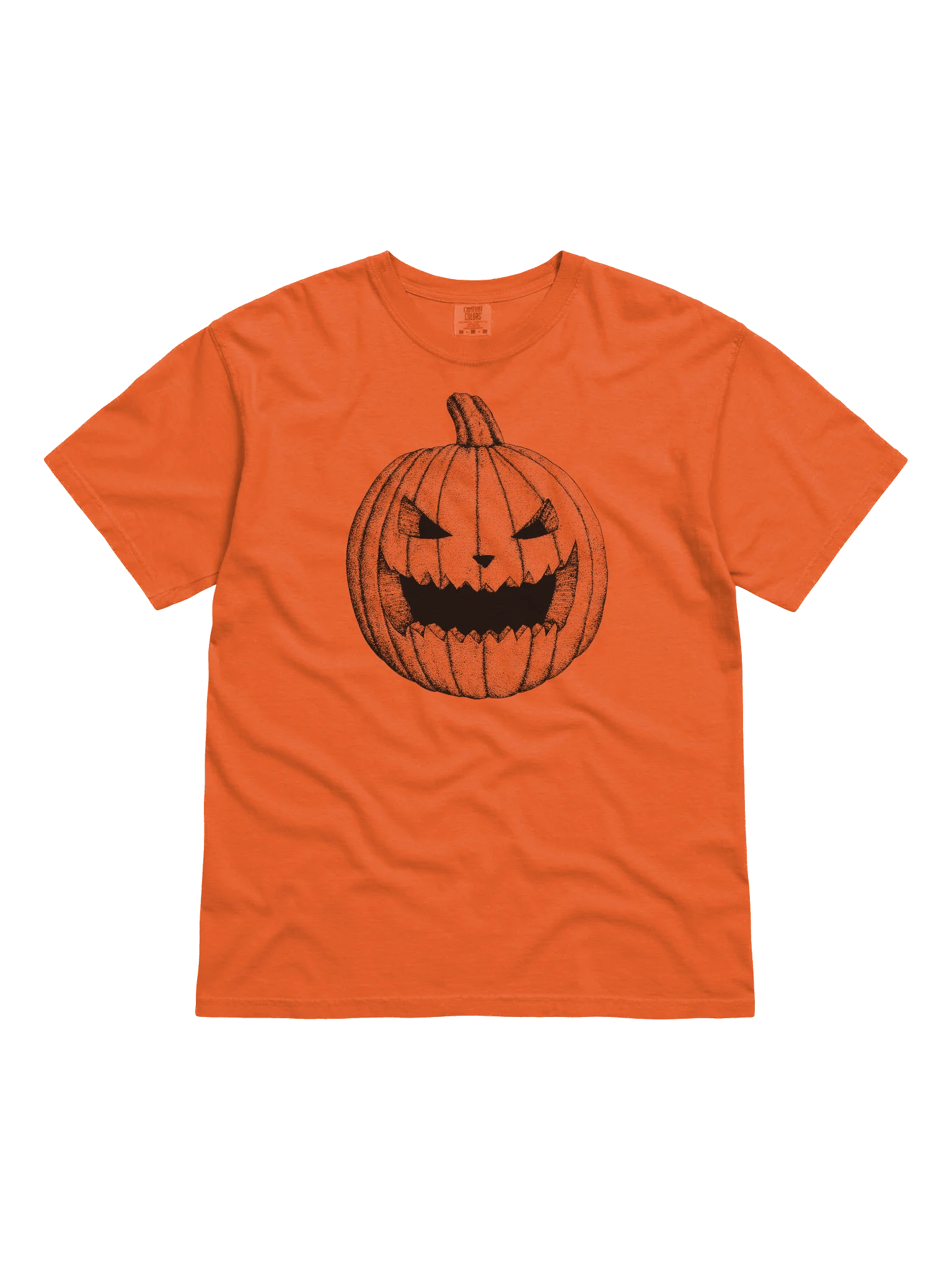 Burnt Orange Jack-O-Lantern Heavyweight Tee product image (1)