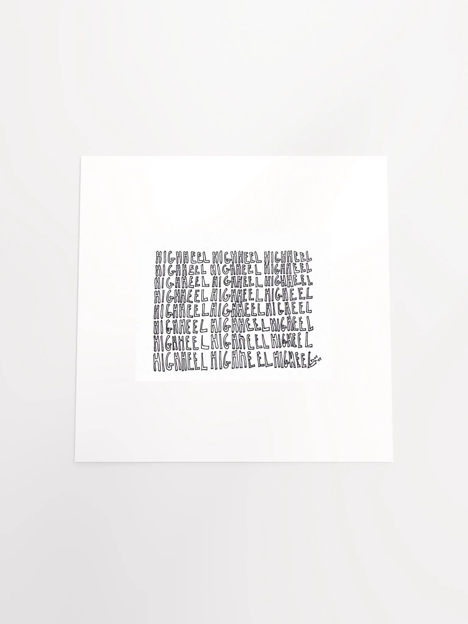 HIGHHEEL panel card print product image (3)