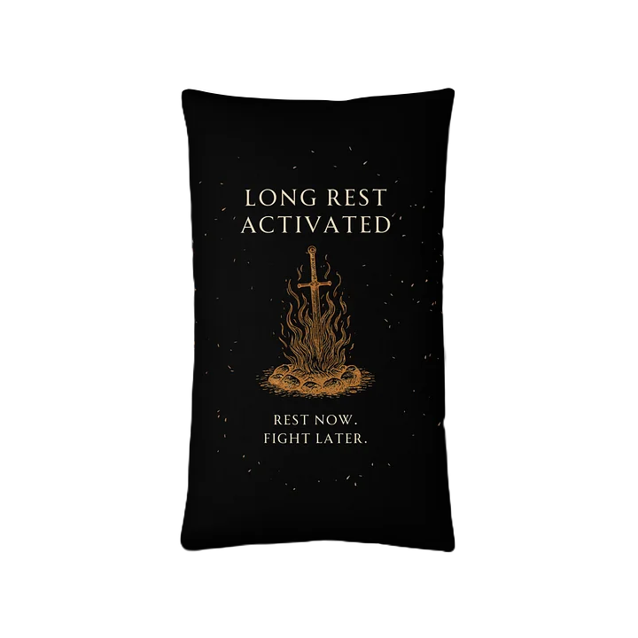 Long Rest Activated Pillow | Gamer Recovery & Spoonie Rest Decor product image (1)
