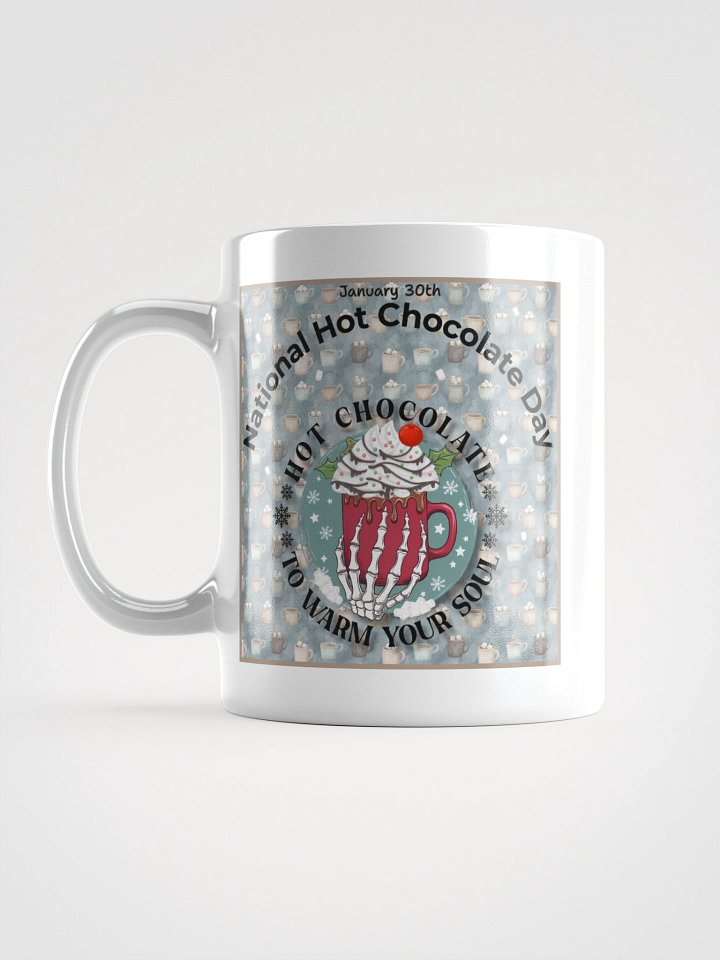 National Hot Chocolate Day Skeleton Hand Coffee Cup product image (1)