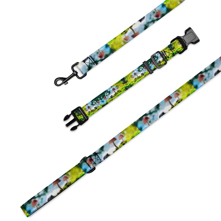 The Beast Leash & Collar Set - Mushrooms product image (1)
