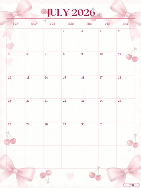 Student Teacher Planner (Pink Cherries & Bows) product image (3)
