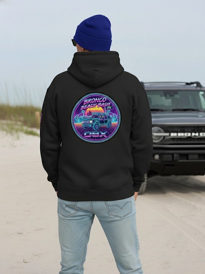 2026 Bronco Beach Bash OBX / Destination Bigfoot Bronco Collab Rearview Hoodie (Multiple Colors Available) product image (2)
