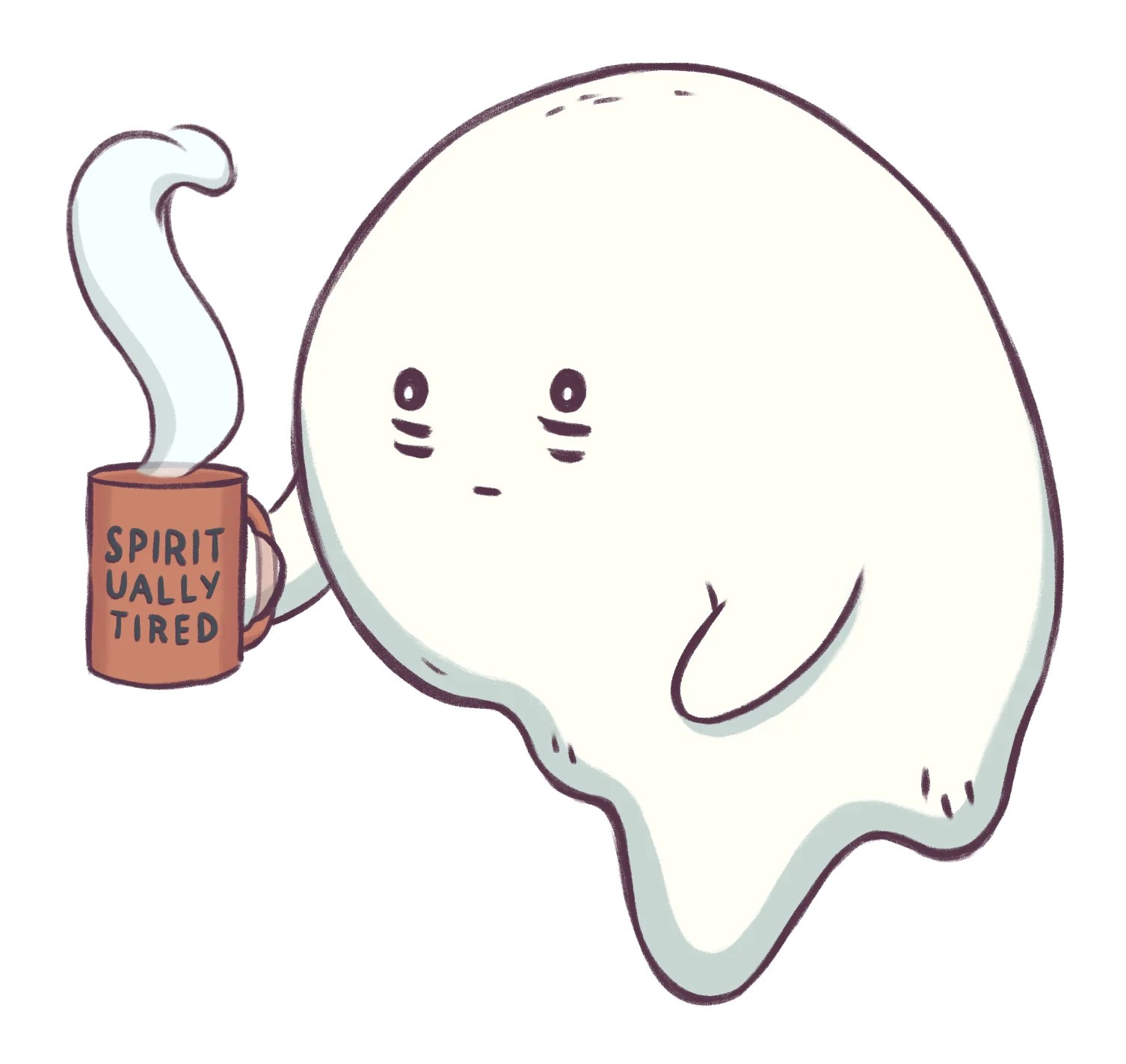 sticker : spiritually tired product image (1)