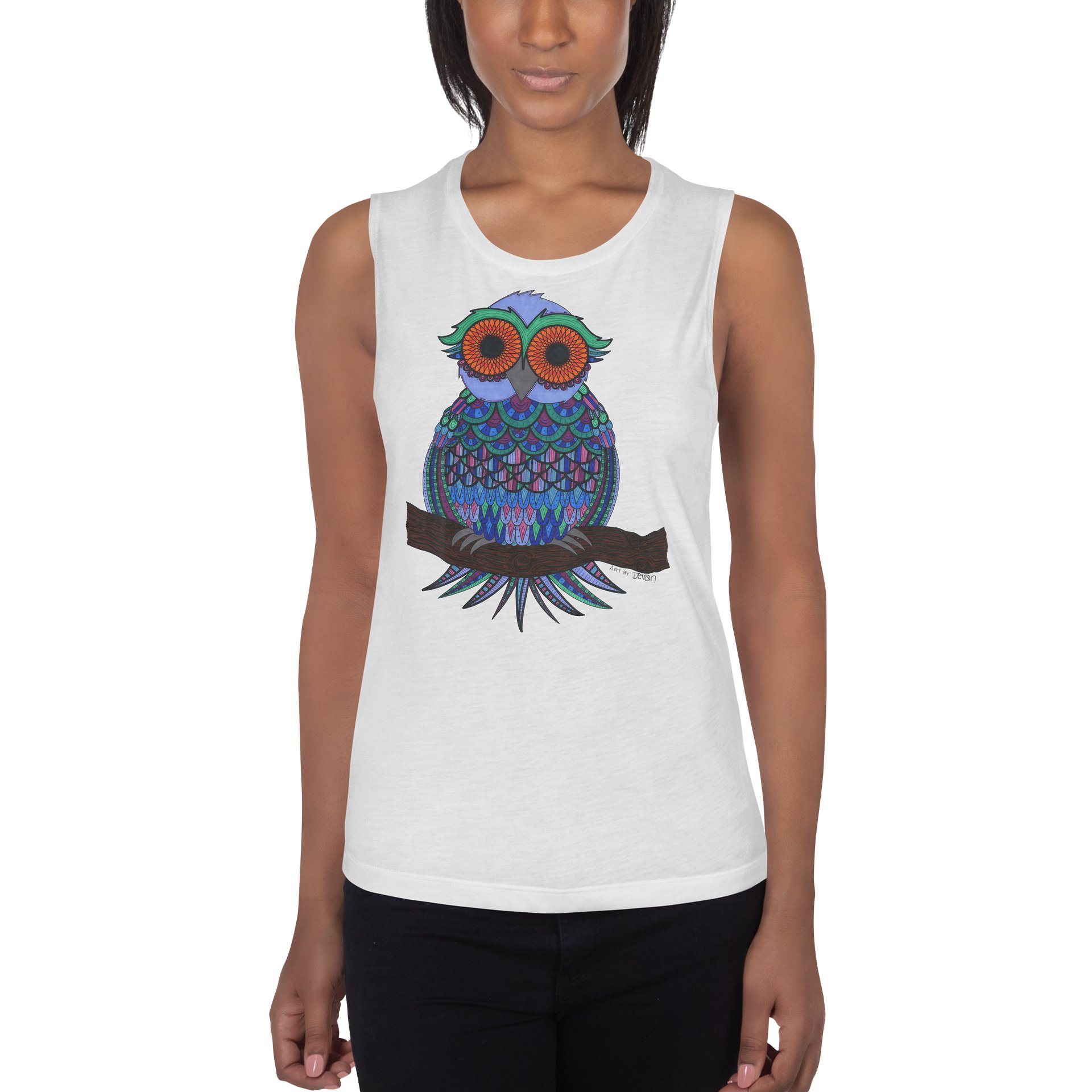Oddball Owl Tank Top product image (1)