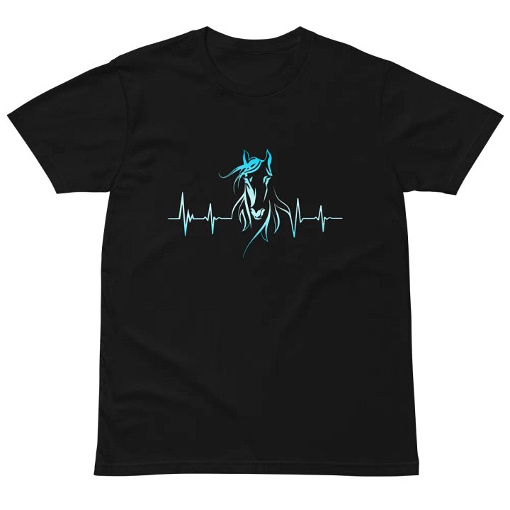 Horse Heartbeat Unisex Premium T-Shirt product image (2)