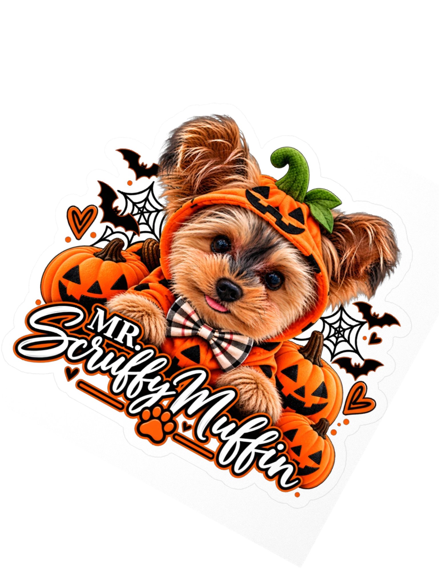 🎃🐾 Mr. Scruffy Muffin Halloween Stickers product image (2)