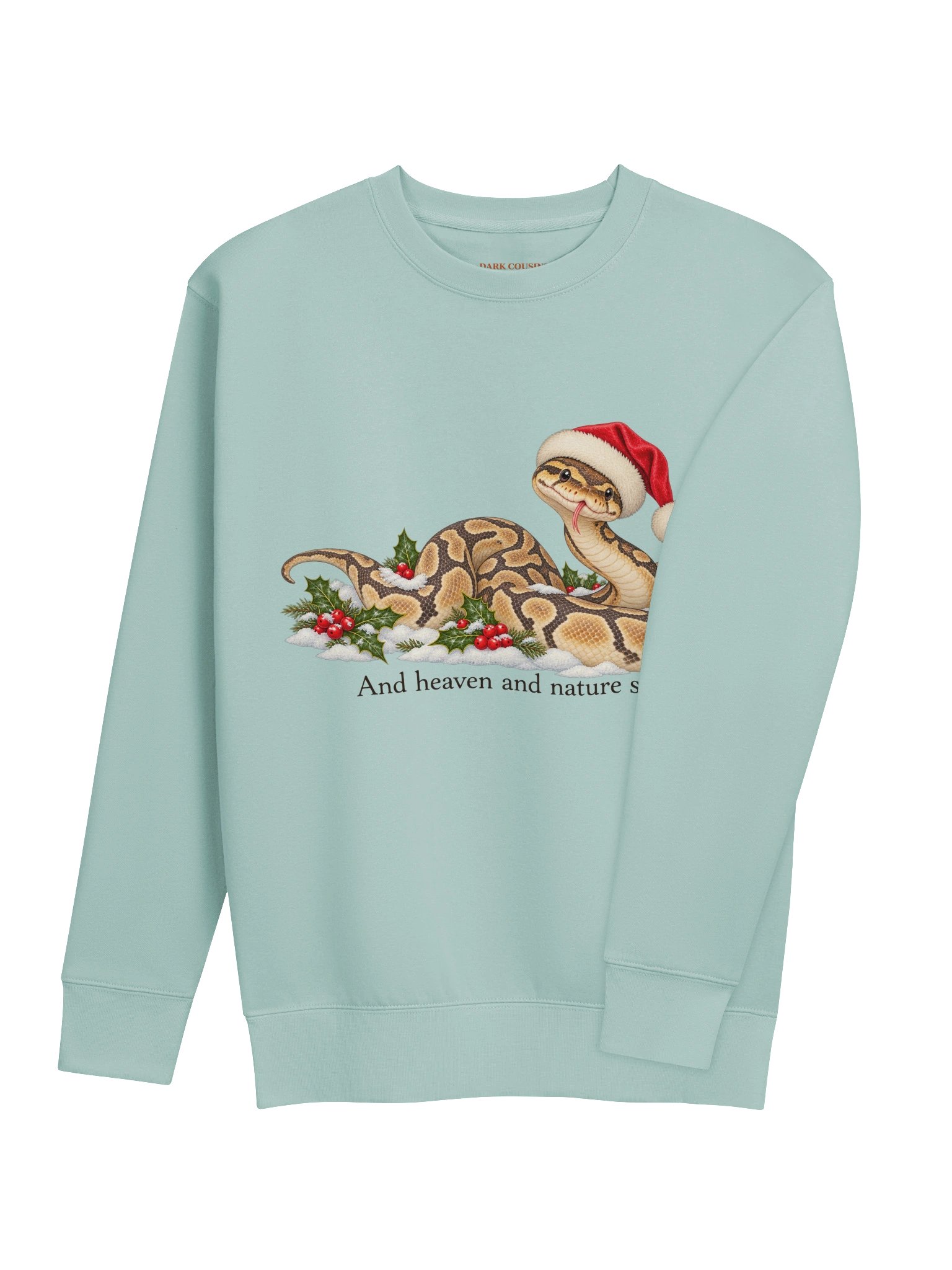 And Heaven and Nature Sing – Christmas Ball Python Sweatshirt product image (10)
