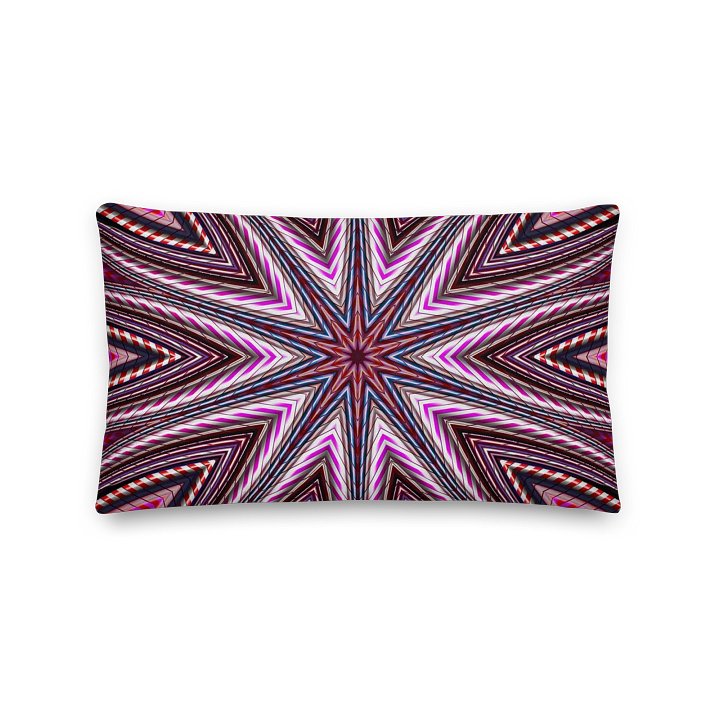 Candy Cane Kaleidoscope Throw Pillow product image (5)