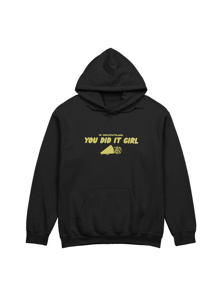 You Did it Girl Cheer Hoodie - Black/Yellow product image (1)