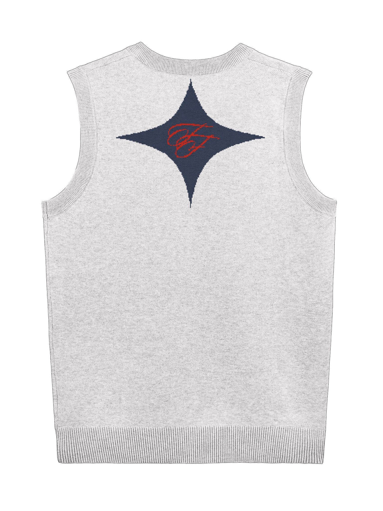F&F Knitted V-Neck Vest (CG) product image (2)