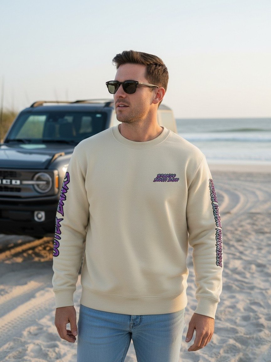 2026 Bronco Beach Bash OBX / Destination Bigfoot Bronco Collab Lane Seven Sweatshirt (Multiple Colors Available) product image (1)