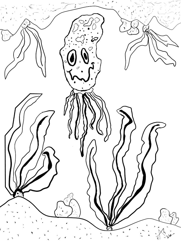 TsstechAngel's World - Squidy Coloring page product image (1)