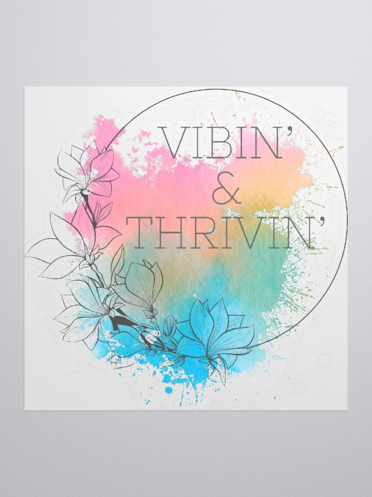 Vibin' & Thrivin' Floral Sticker Set product image (1)