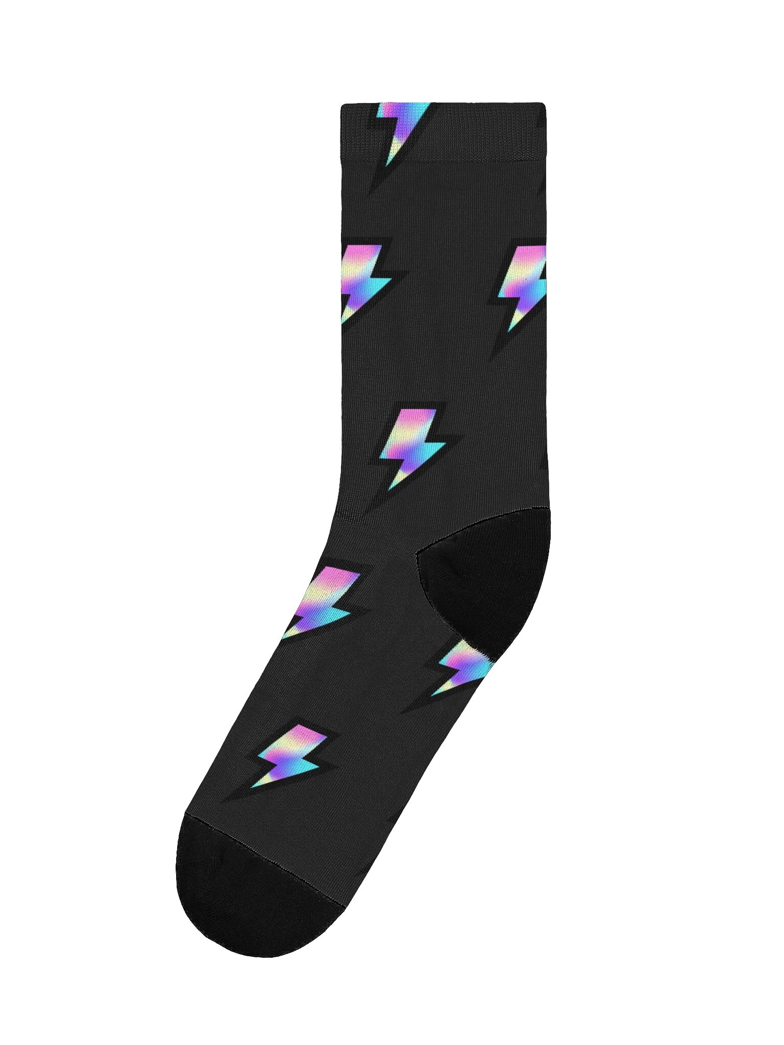 Electric Rainbow Crew Socks product image (1)