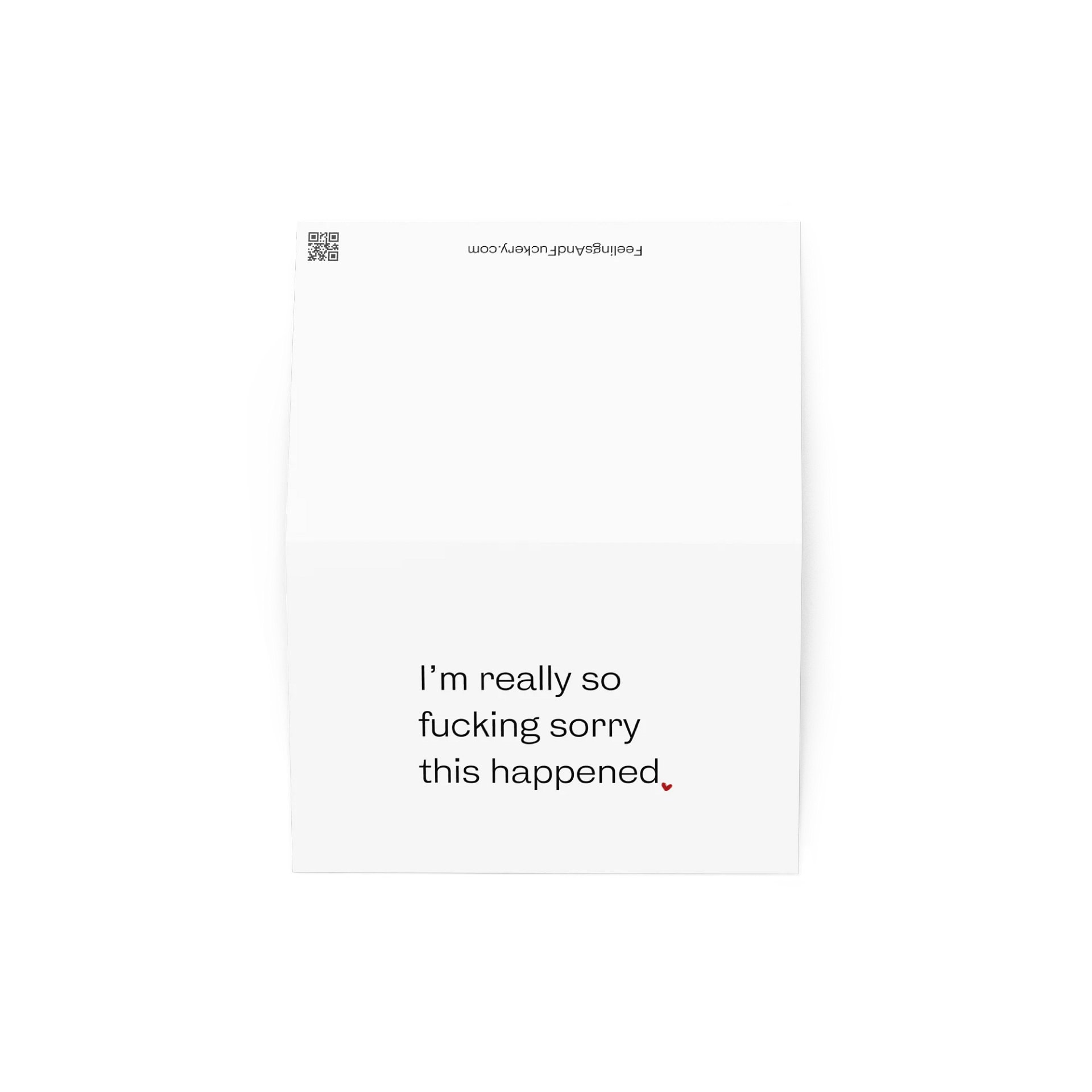I'M REALLY SO FUCKING SORRY Notecard product image (2)