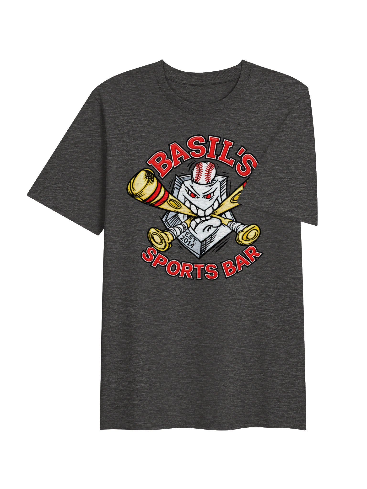 Basil's Sports Bar Logo Tee - Heather Grey product image (4)