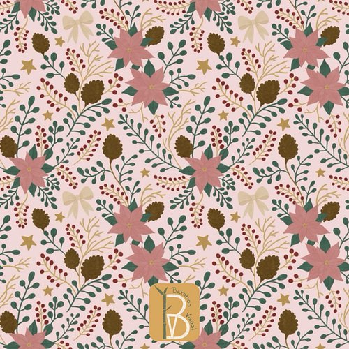 Christmas inspired by winter forests, with dried wildflowers, pine branches, berries, and linen ribbons. With pastel tones th...