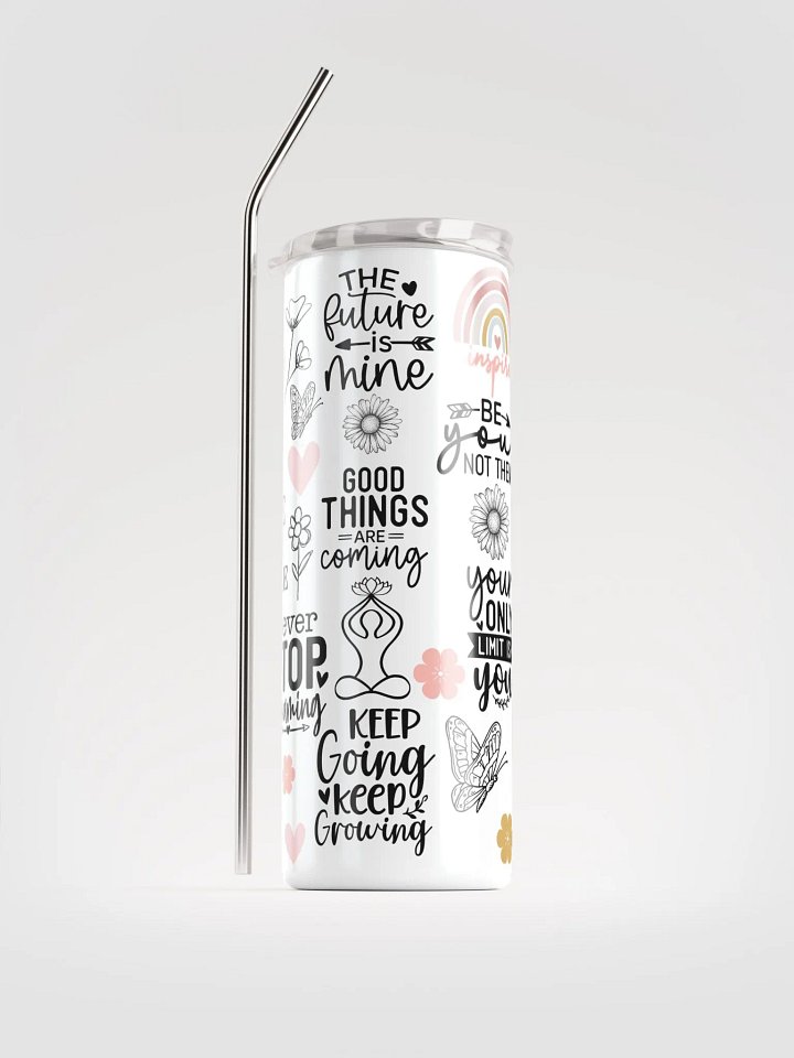 Inspirational Quotes Stainless Steel Tumbler product image (1)